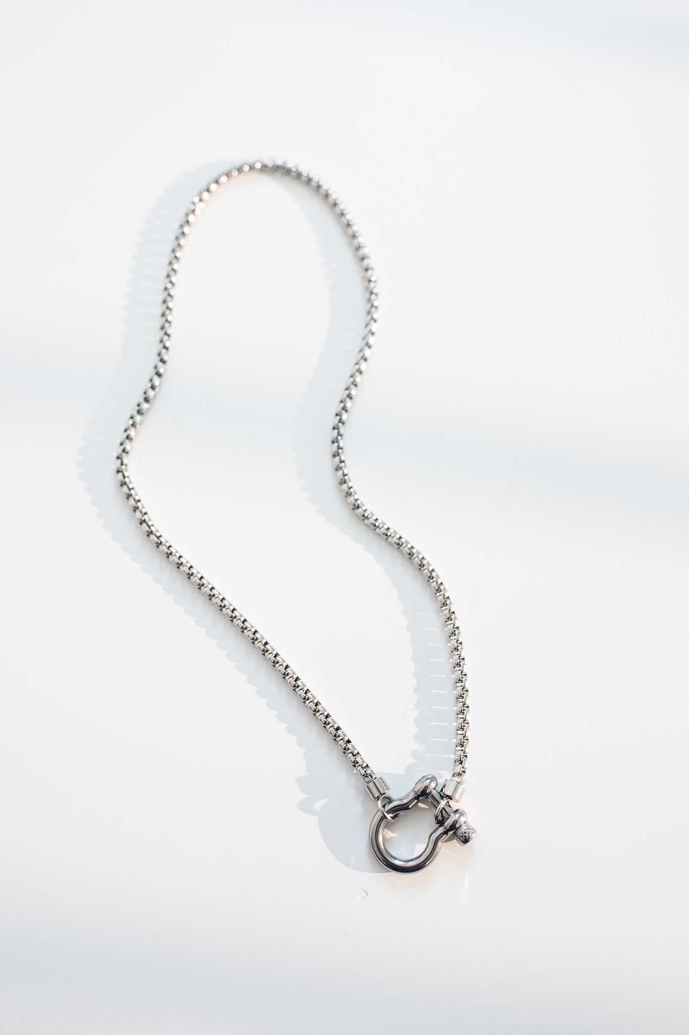 Horsebit Necklace - Silver