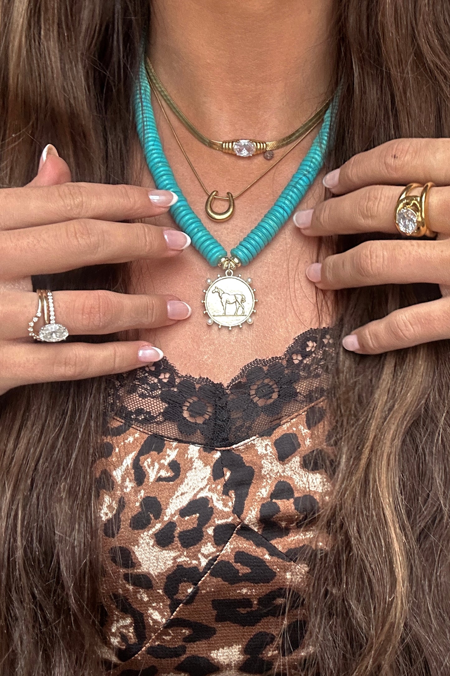 Horse Girl Turquoise Necklace