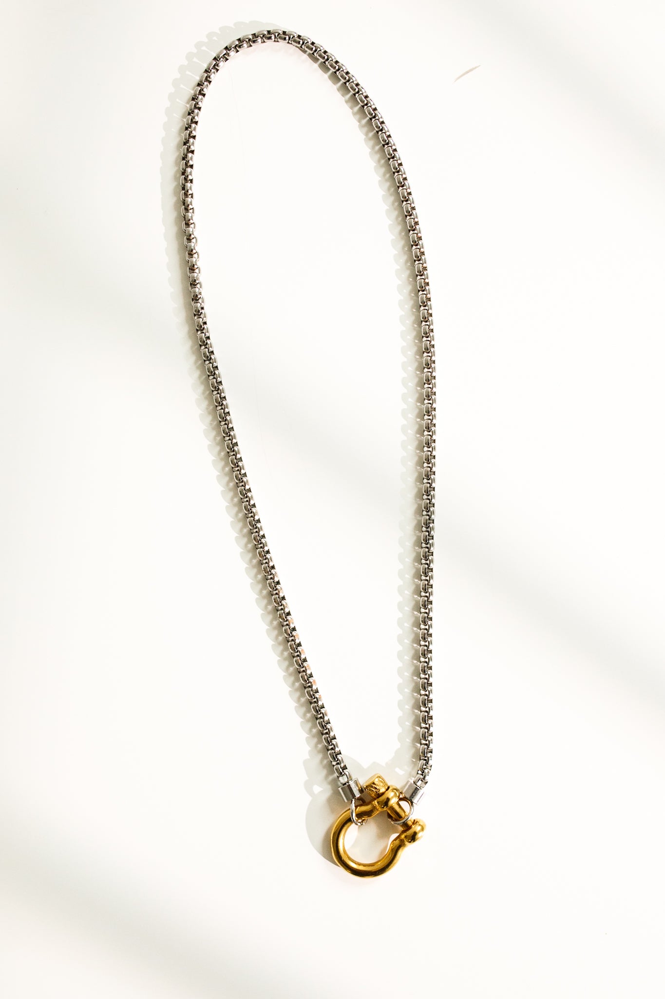 Horsebit Necklace - Two Tone