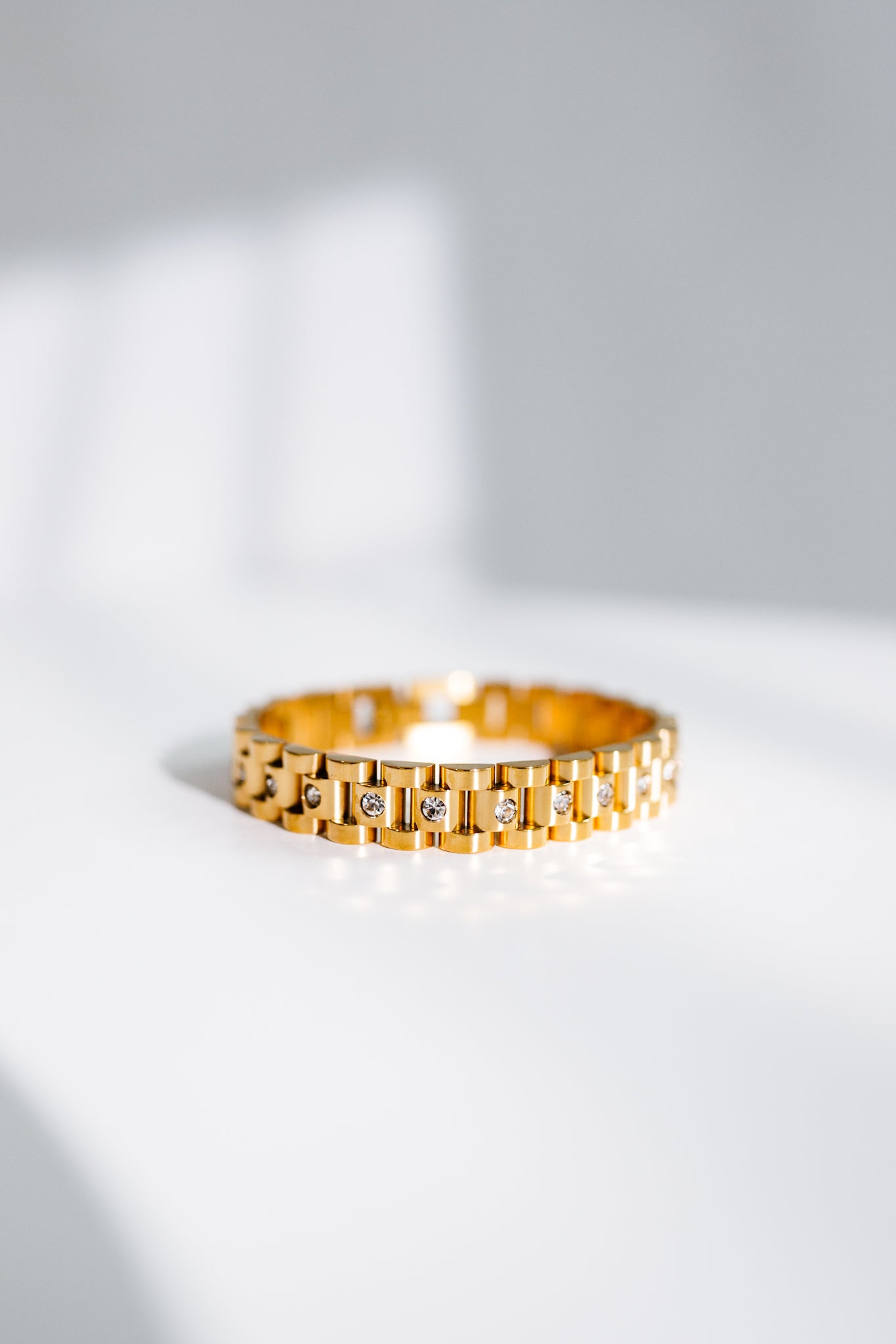 Gold and Diamond Watch Band