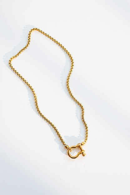 Horsebit Necklace - Gold