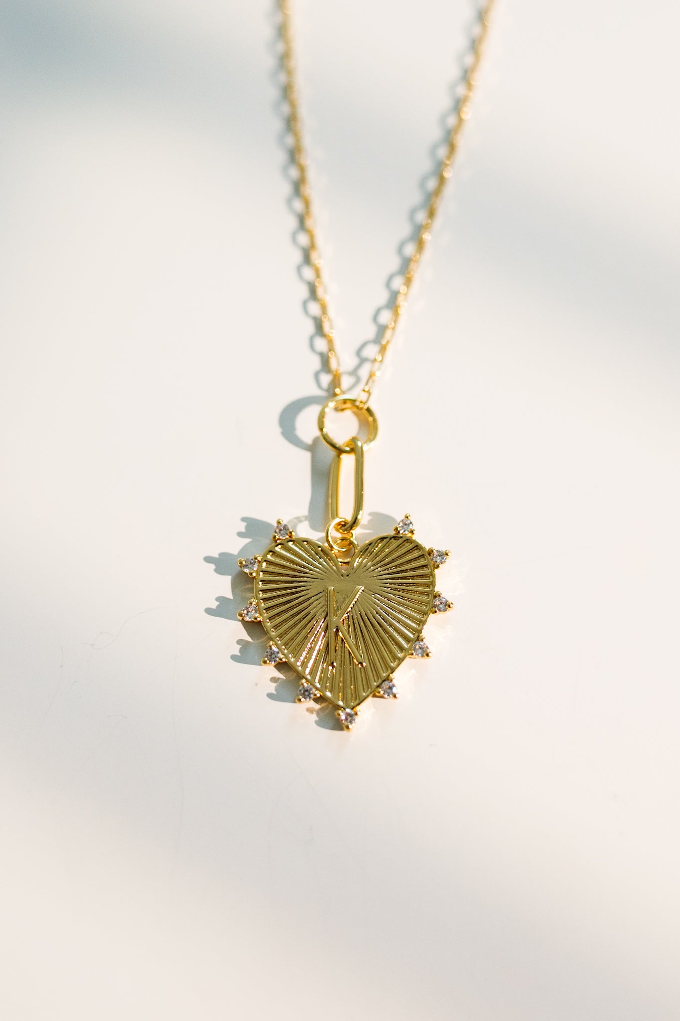 Initial Heart Necklace