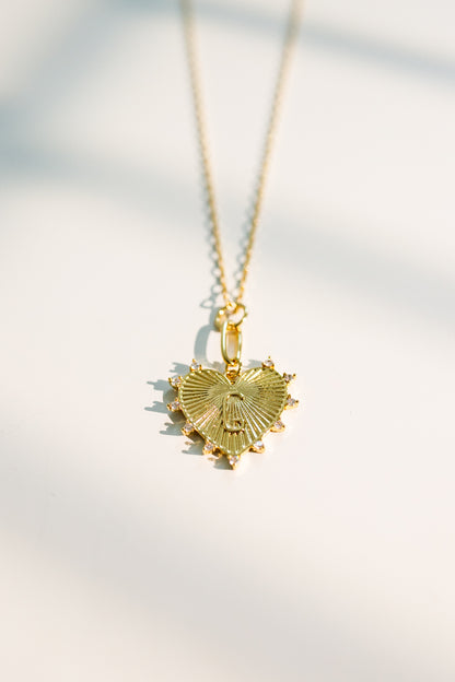 Initial Heart Necklace
