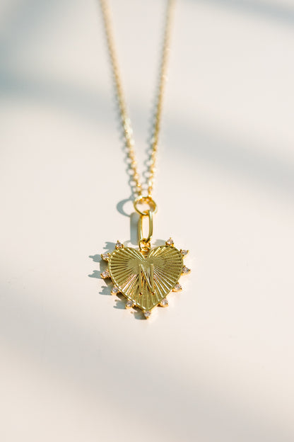 Initial Heart Necklace