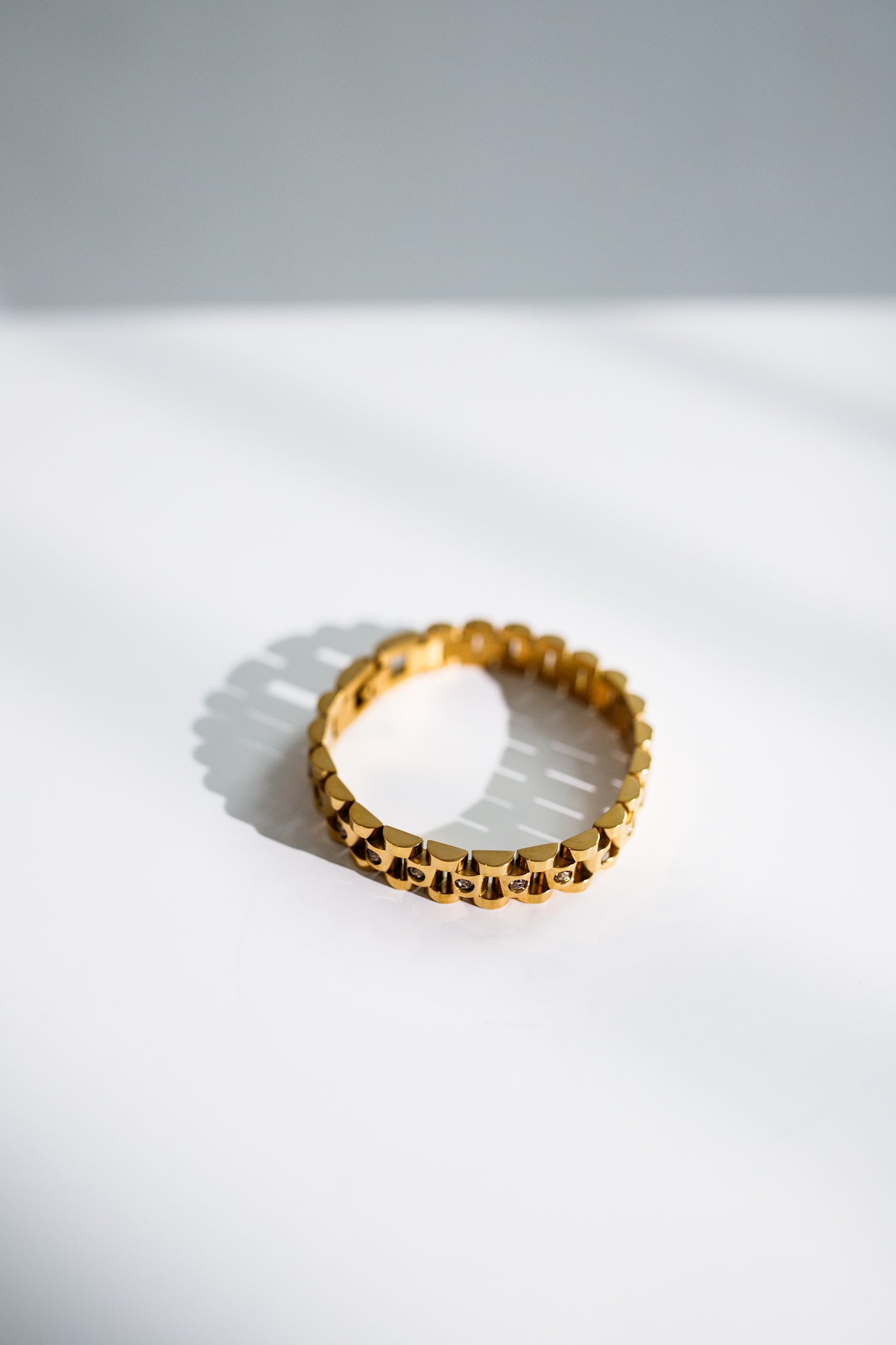 Gold and Diamond Watch Band
